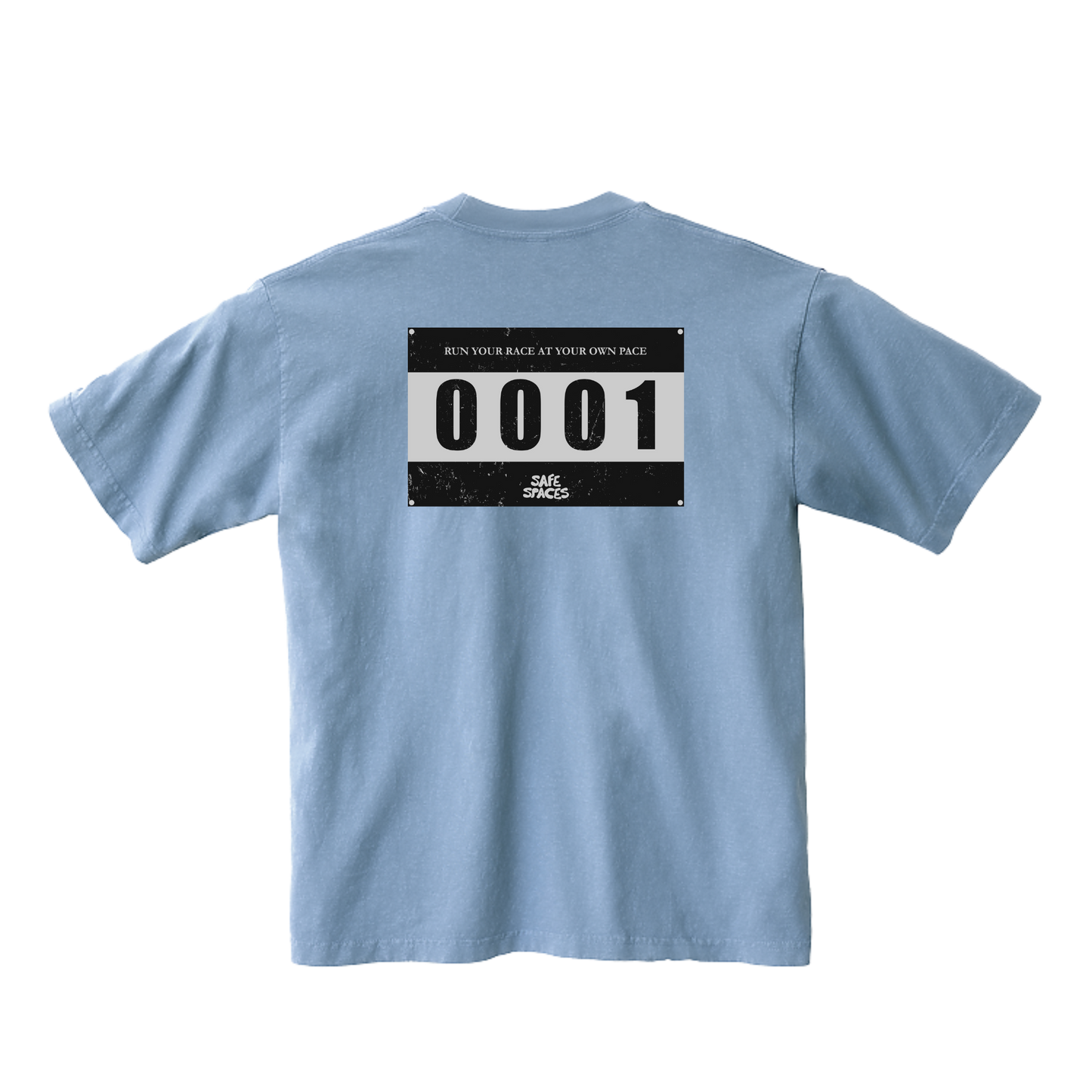 The Race Tee - Sky Blue/Charcoal