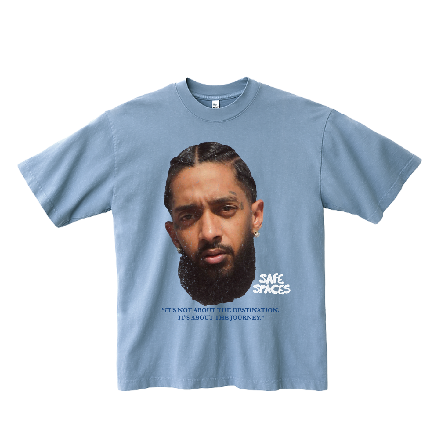 The Race Tee - Sky Blue/Charcoal