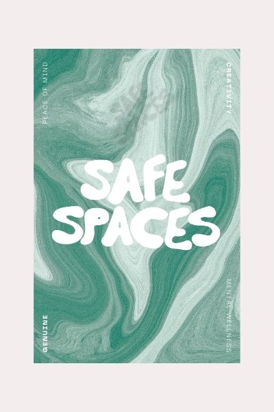 Safe Spaces Abstract Art Print - Aura Green