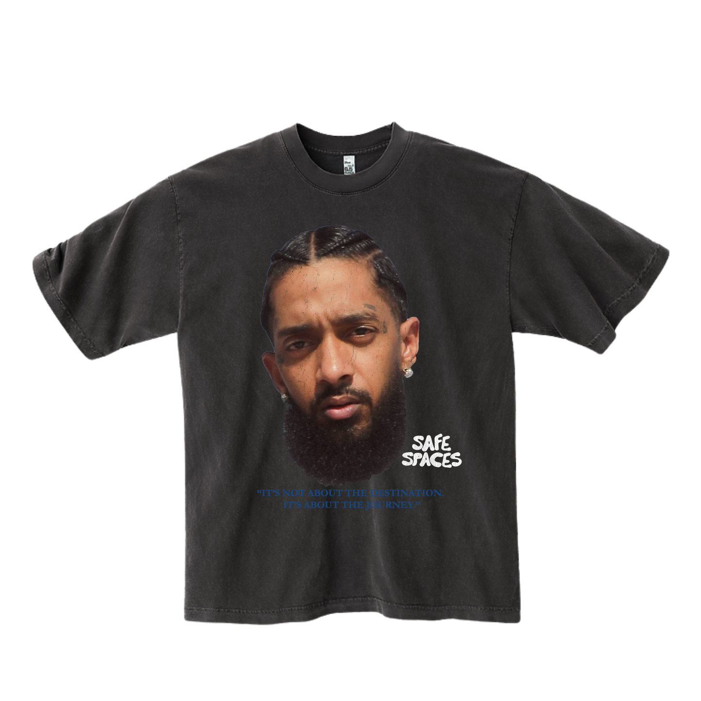 The Race Tee - Sky Blue/Charcoal